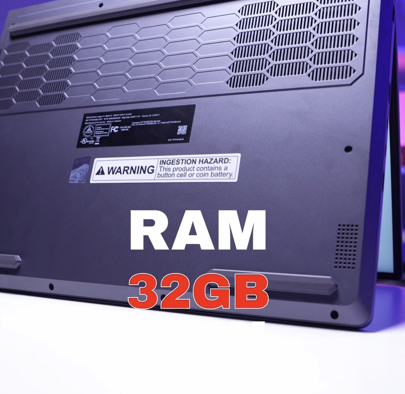 LENOVO LEGION 5 16 Pouce ULTRA9 /32GO/1TO/RTX 5060