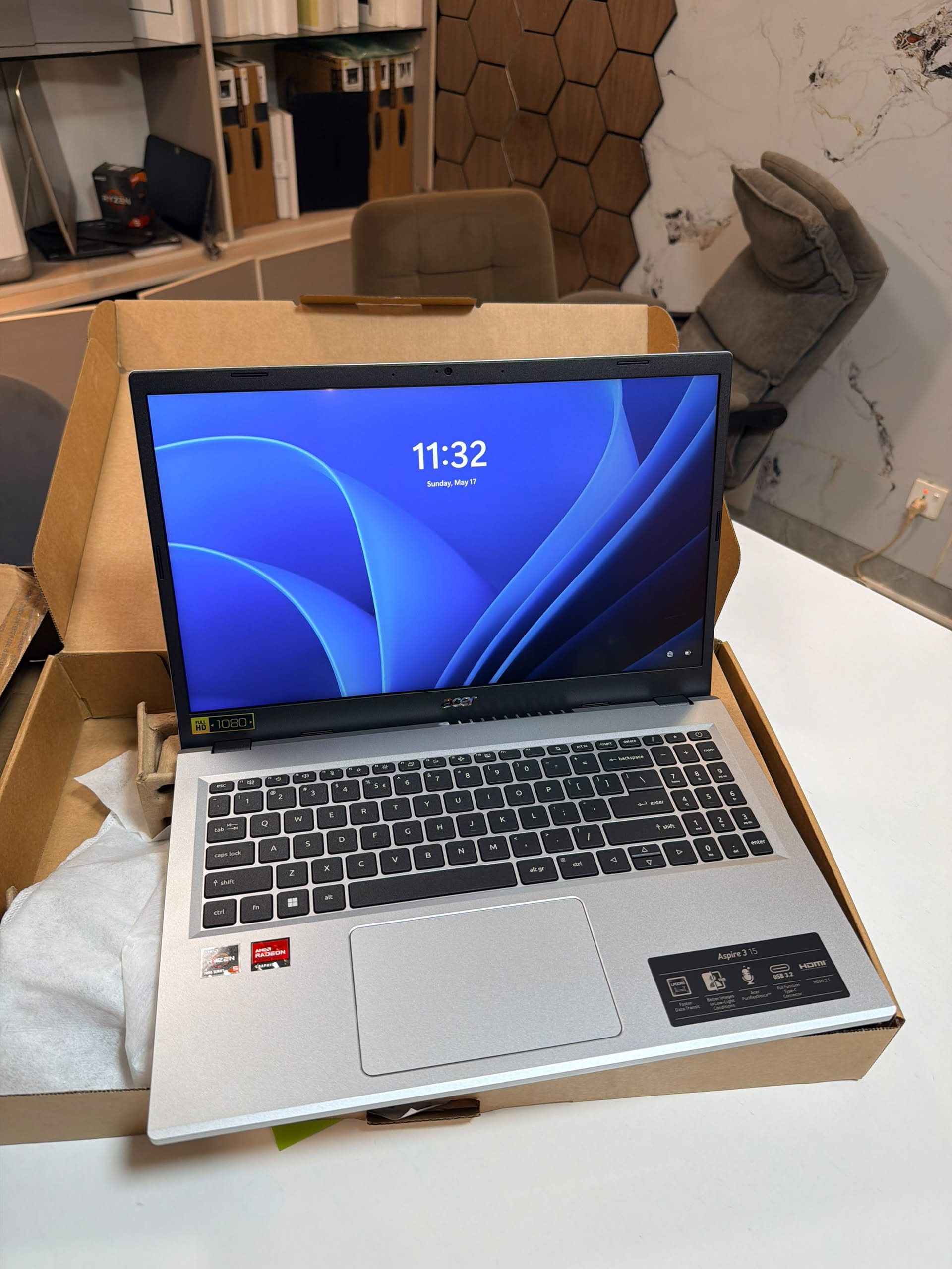 ACER ASPIRE 3 15 Ryzen5/1TO SSD/16GO