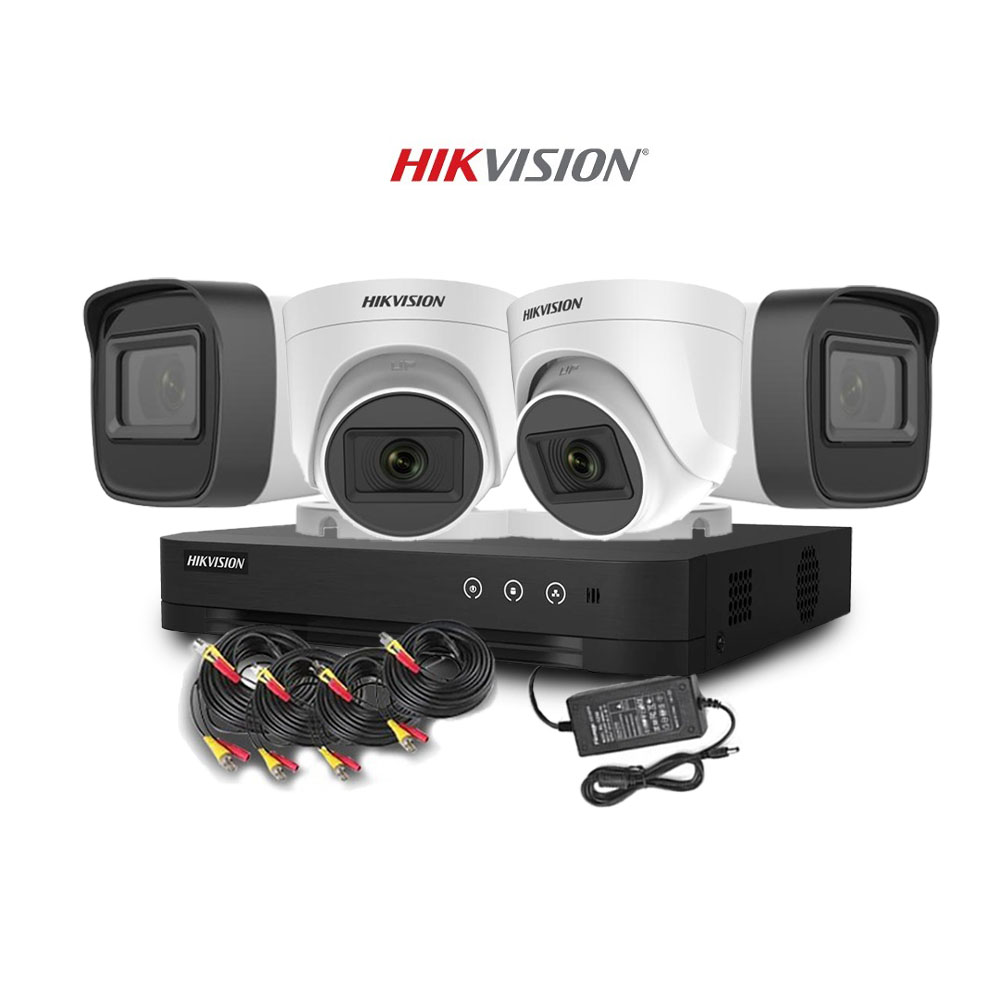 📹 Hikvision Turbo HD (4 Caméras)