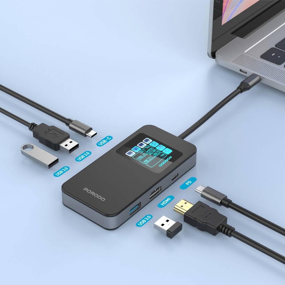 PORODO MULTIPORTS 6-in-1