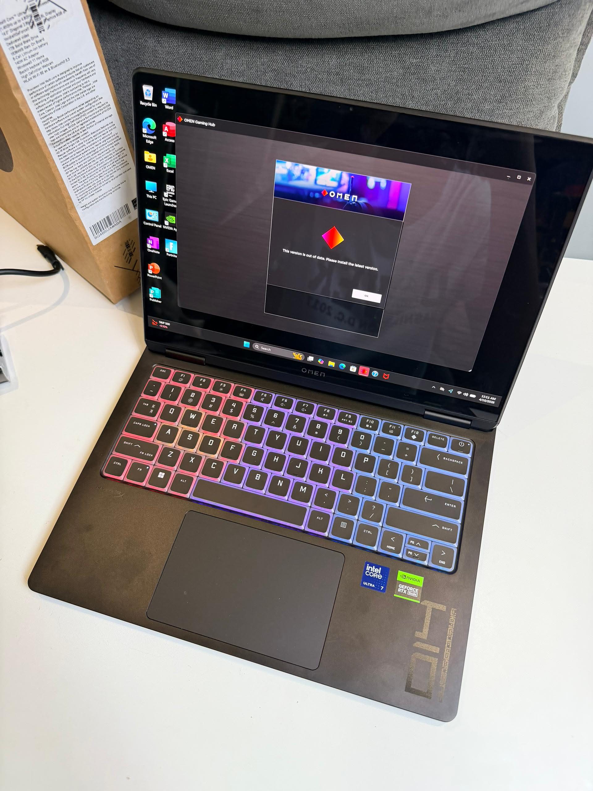 HP OMEN 14 Transcend U7/16GO/1TO/RTX 4060 8GO