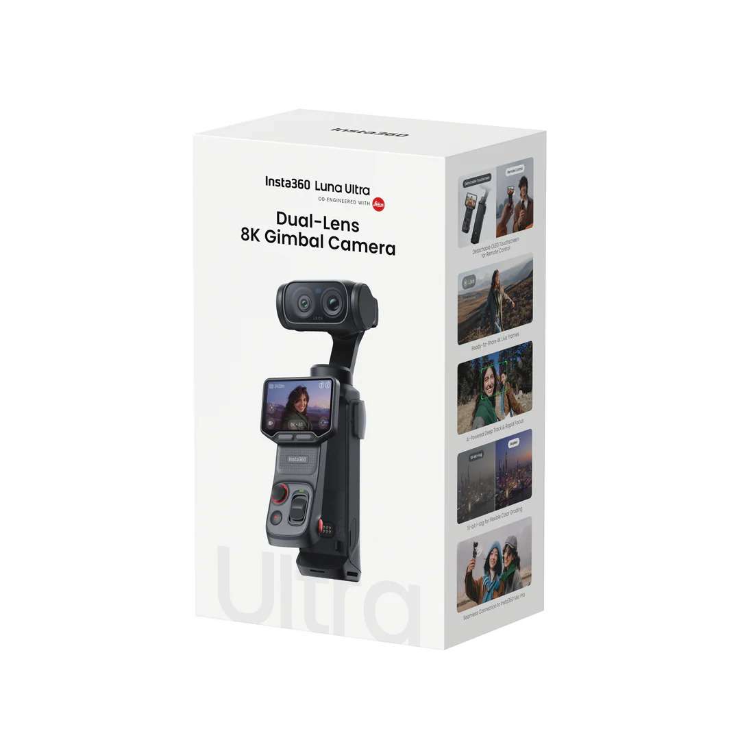 INSTA 360 LUNA ULTRA DUAL-LENS 8K GIMBAL CAMERA